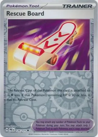 Prismatic Evolutions Rescue Board #126/131 reverse holo